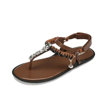 73Hours Holiday Cycle One Strap Sandals Women's Brown