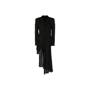 Yohji Yamamoto Asymmetric Draped Single breasted Blazer