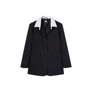 I'M ONE Loose Fit Business Suits Coats Women's Black
