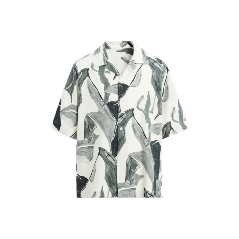 ZARA Shirts Men Black/White-0