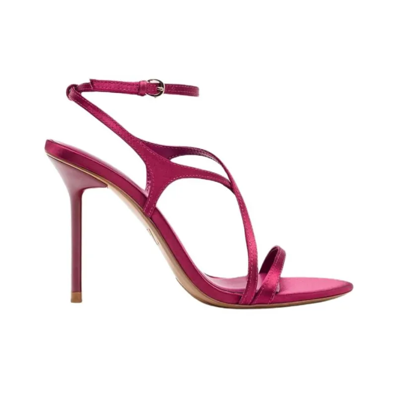 ZARA One Strap Sandals 11cm Women's Pink-1