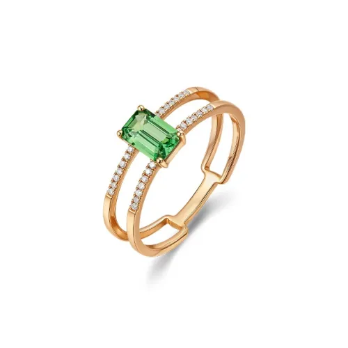 IL&CO. Natural Garnet Rings Women's