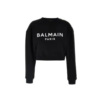 BALMAIN Logo Printed Sweatshirt