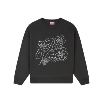 KENZO Floral Embellished Crewneck Sweatshirt