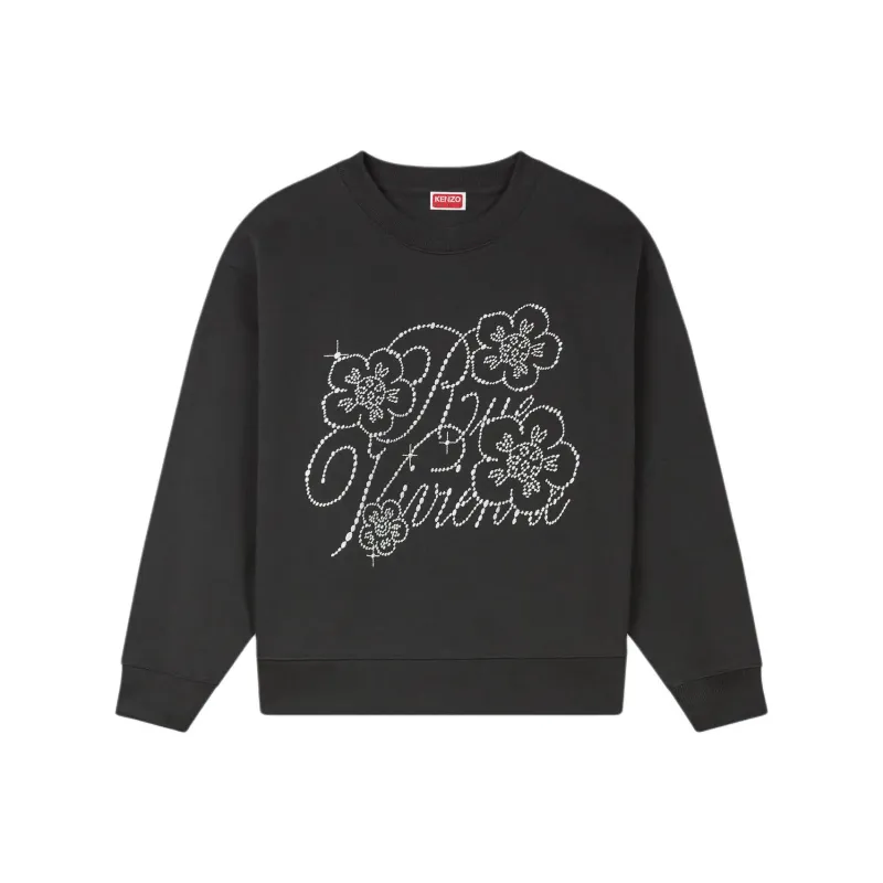 KENZO Floral Embellished Crewneck Sweatshirt-0
