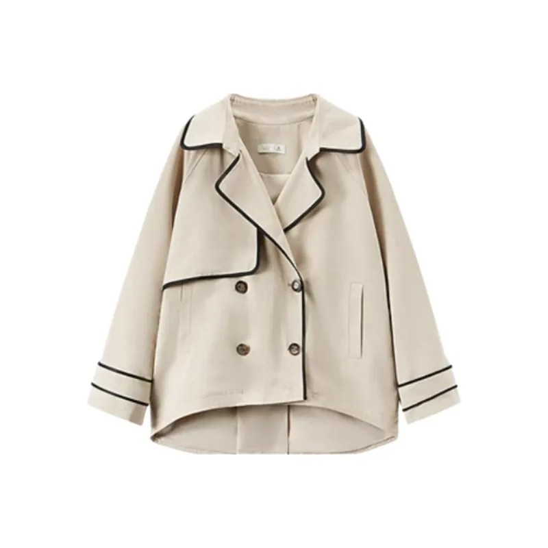 EICHITOO Jacket Women's Khaki & Trim Material 08-0
