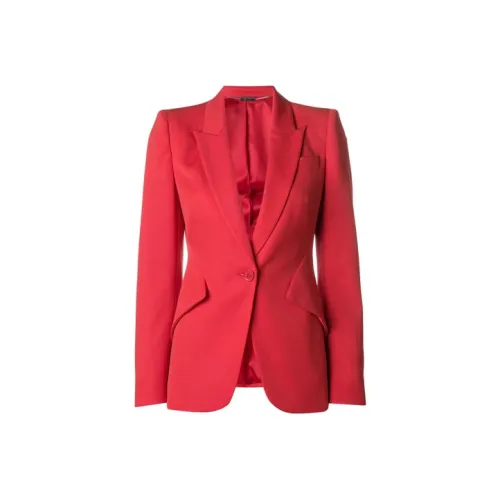 Alexander McQueen Peak lapel Single breasted Blazer