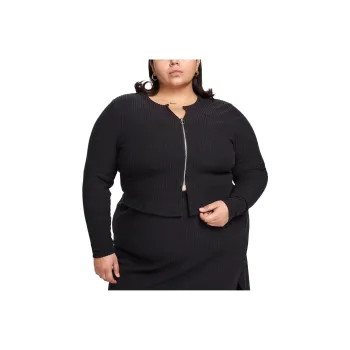 Nike Sportswear Chill Rib Women's Slim Full Zip Cardigan Plus Size