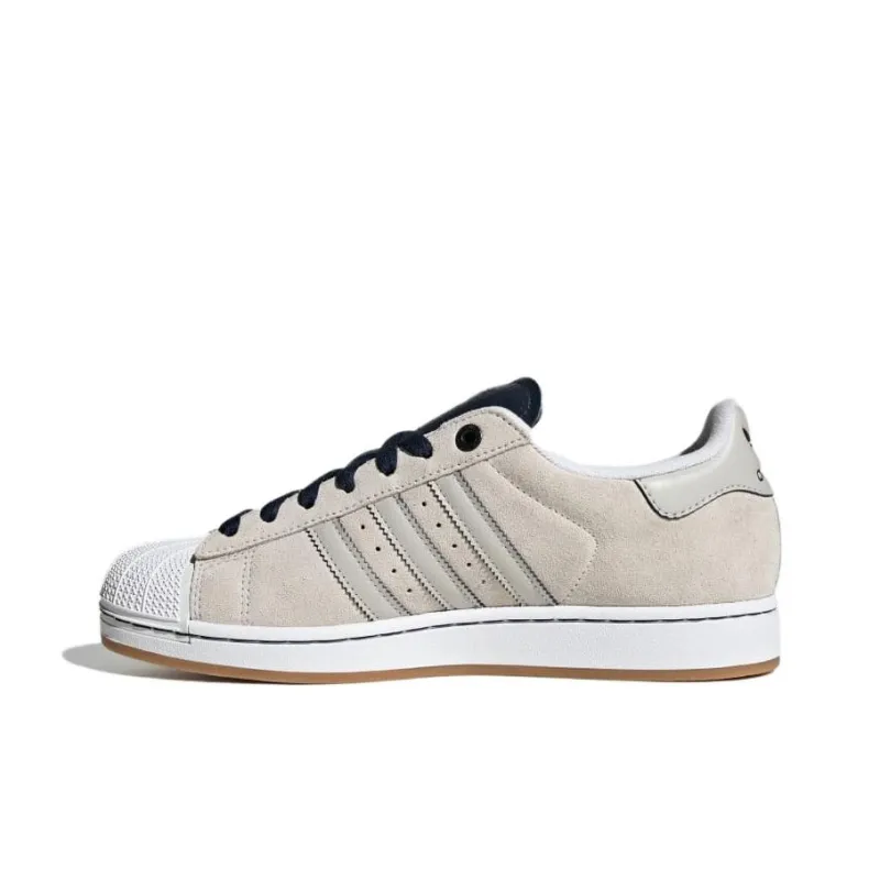 Adidas Originals Superstar 2 Anti Slip Wear Resistant Low Top Skateboard Shoes Unisex White-2