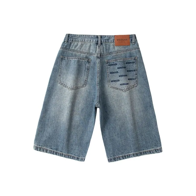 EVBD Denim Shorts Unisex Blue-1