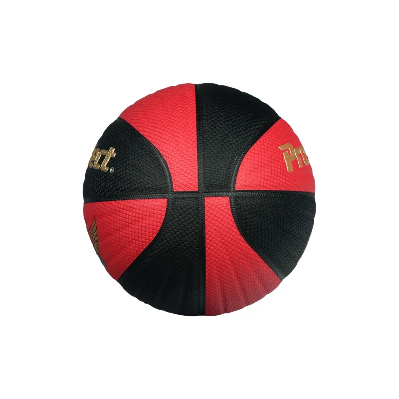 ProSelect PU Basketball Black Red Size 7 Ball Street Training Competition Unisex-3