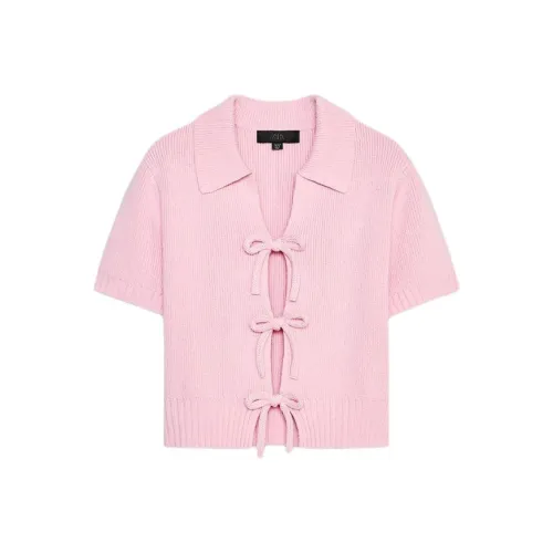 ZARA Knitwear Women's Light Pink Red