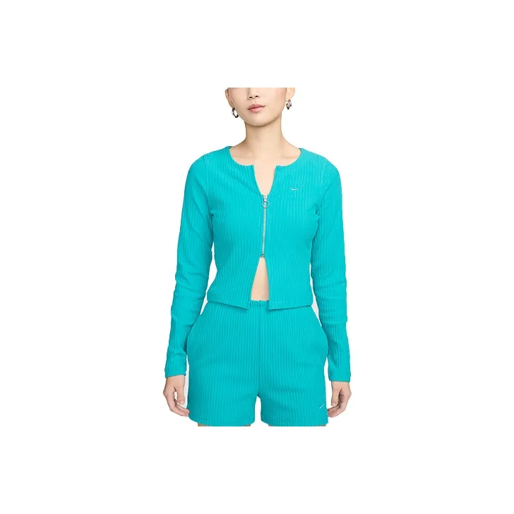Nike Swoosh Sportswear Chill Knit Knitwear Women's Cactus Green-0