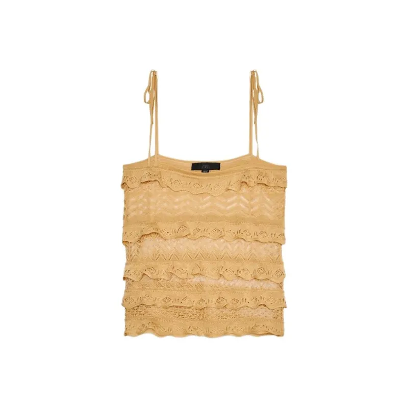 ZARA Camisole Women's Yellow Ochre-0