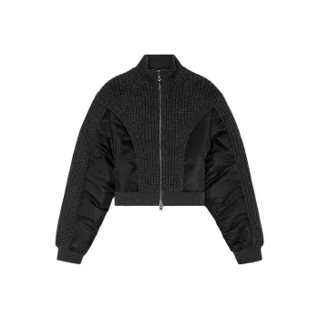 DIESEL M-Odena Cropped Bomber Jacket
