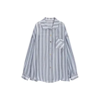Fragment Shirt Women's Blue White