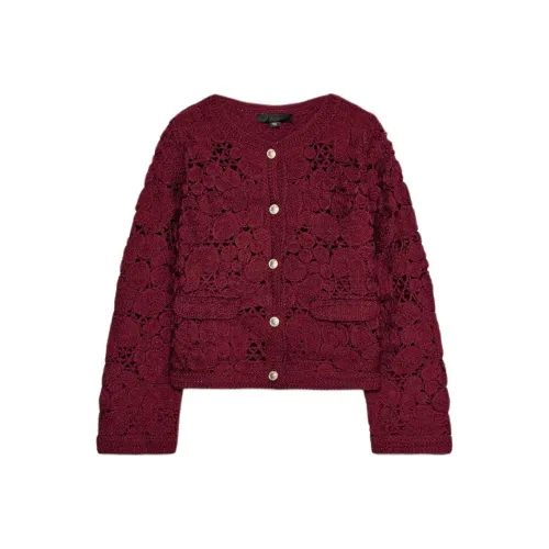 ZARA Jackets Coats Women's Burgundy