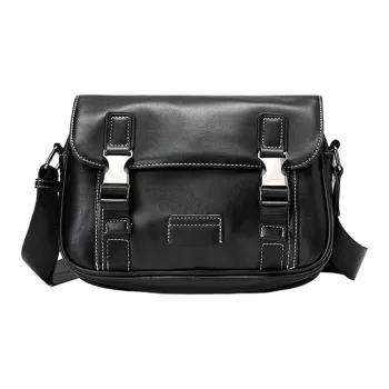 CARTELO PVC With Polyester Messenger Bag, Shoulder Bag Unisex Black