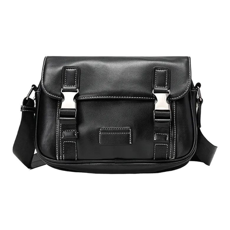 CARTELO PVC With Polyester Messenger Bag, Shoulder Bag Unisex Black-0