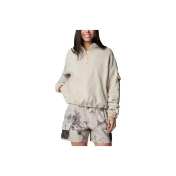 Columbia Painted Peak™ Cropped Fleece Sweatshirt Women's Beige
