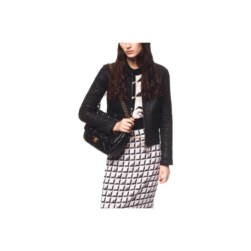 CHANEL 24 New Fall And Winter Arrivals Jackets Coats Women's Black-0