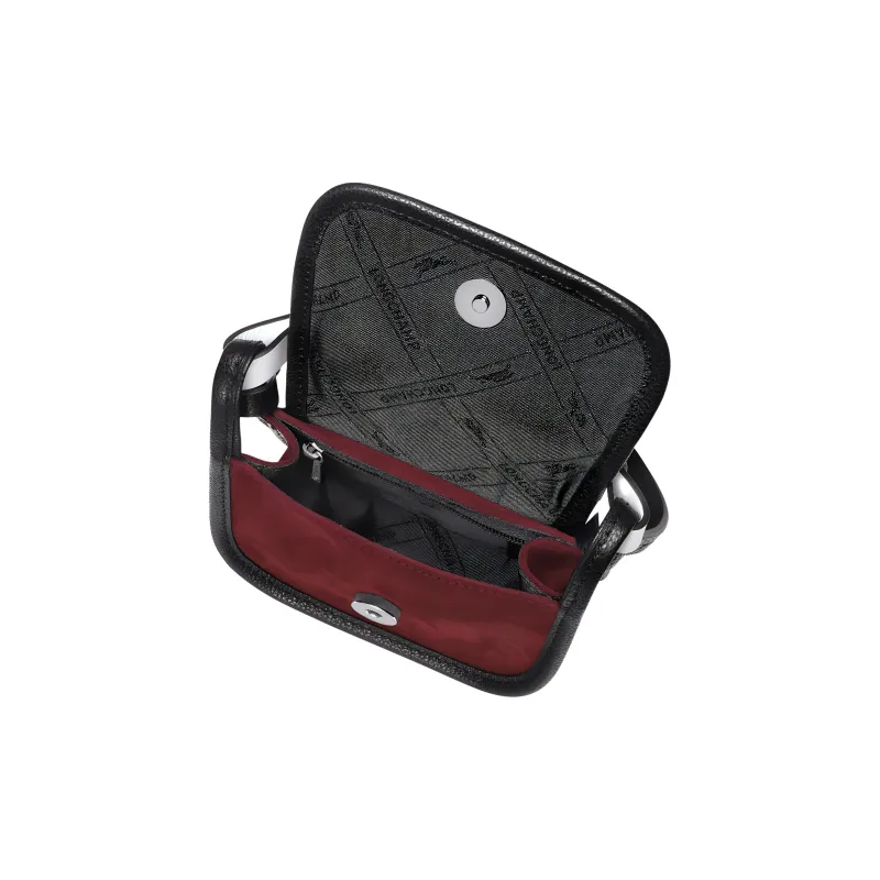 LONGCHAMP Le Foulonné Cow Leather Messenger Bag Handbag Shoulder Bag Crossbody Bag Regular Women's Burgundy-2