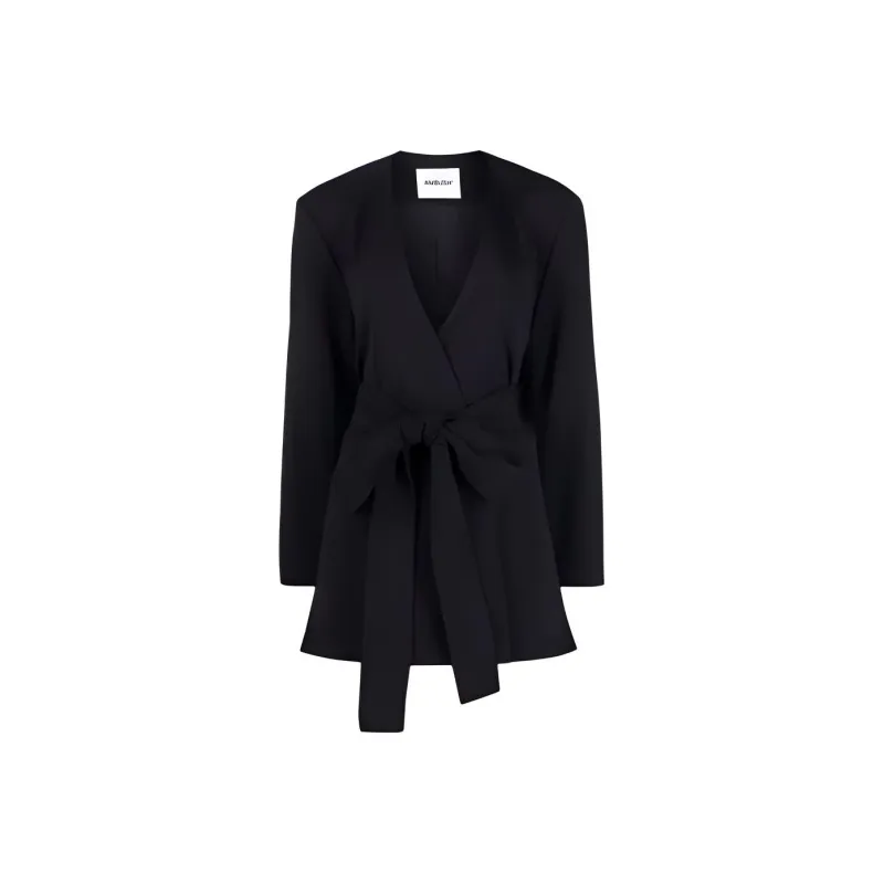 AMBUSH Waist Tie V Neck Blazer-0