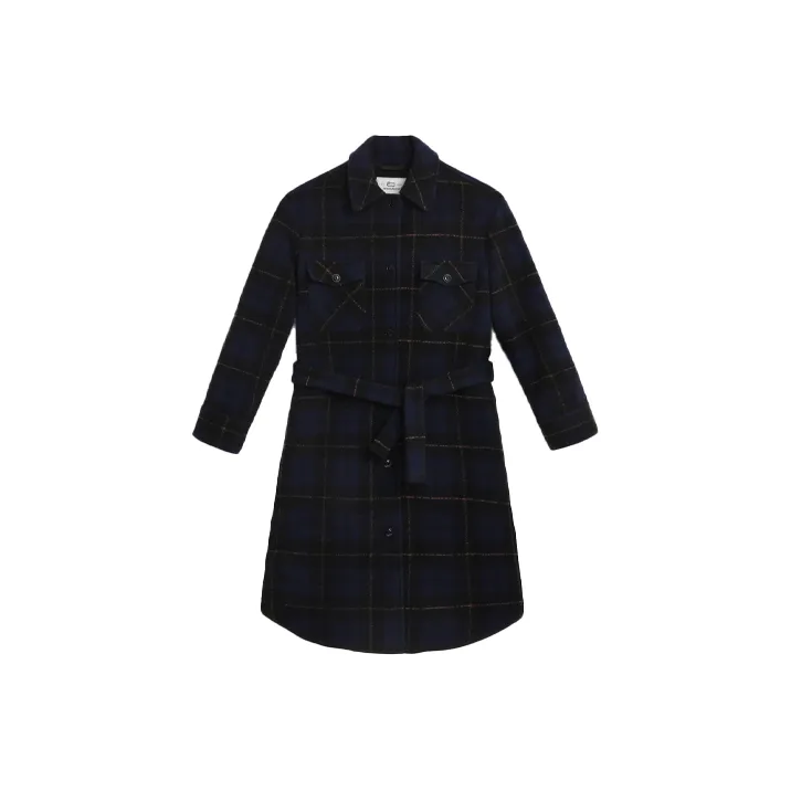 WOOLRICH Gentry Checked Tie Waist Coat-0