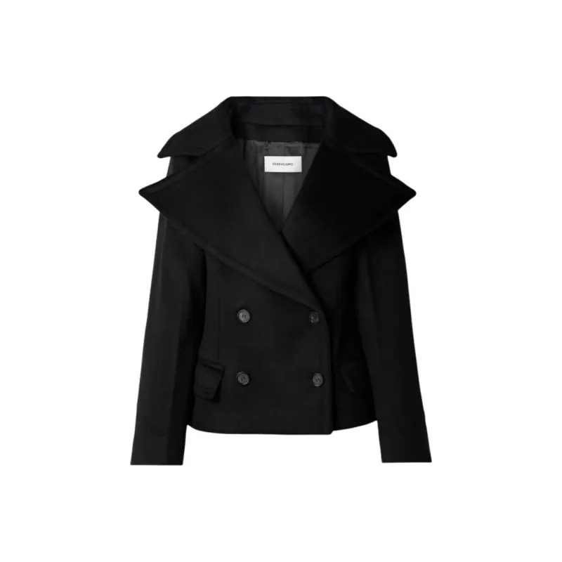 FERRAGAMO Jackets Coats Women's Black-0