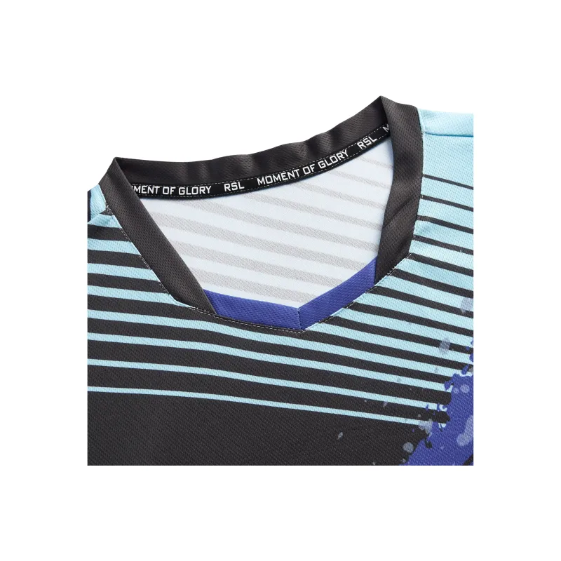 RSL Badminton Jerseys Unisex Black/Blue-3