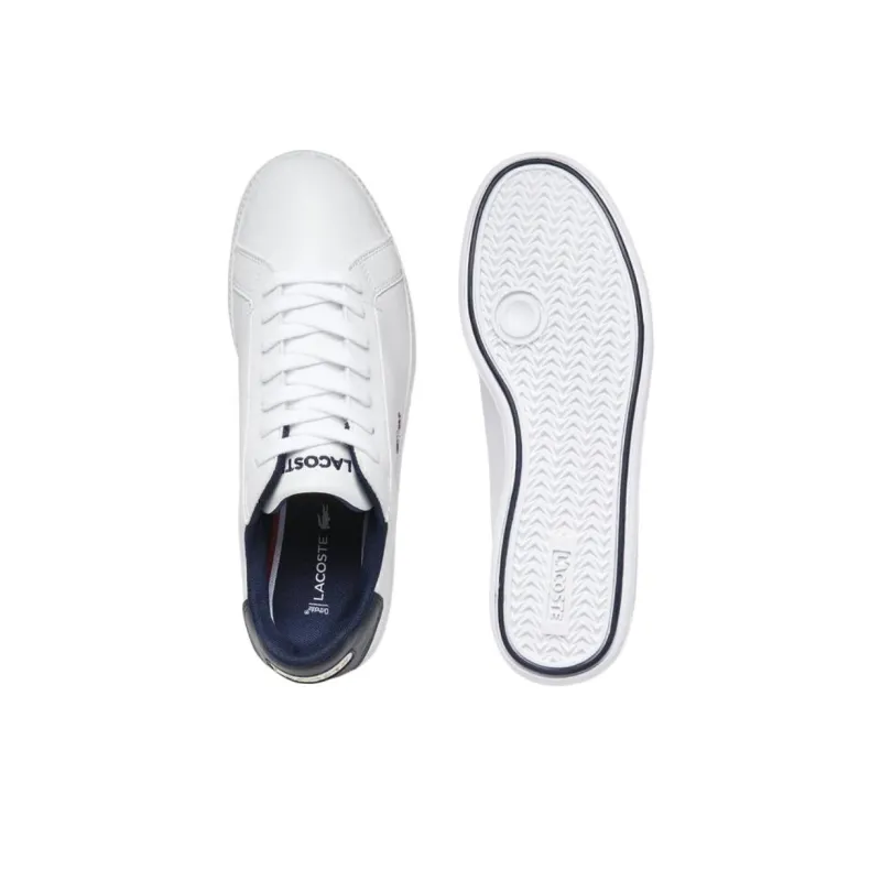 LACOSTE Anti Slip Wear Resistant Low Top Skateboard Shoes Women's White-5