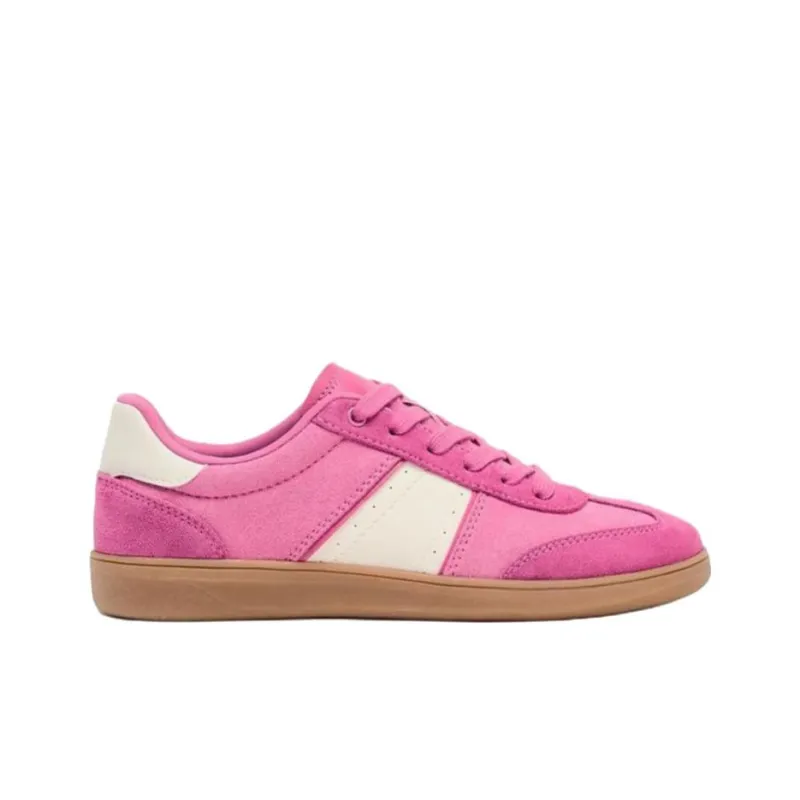 ZARA Low Top Skateboard Shoes Women's Rose Red-1