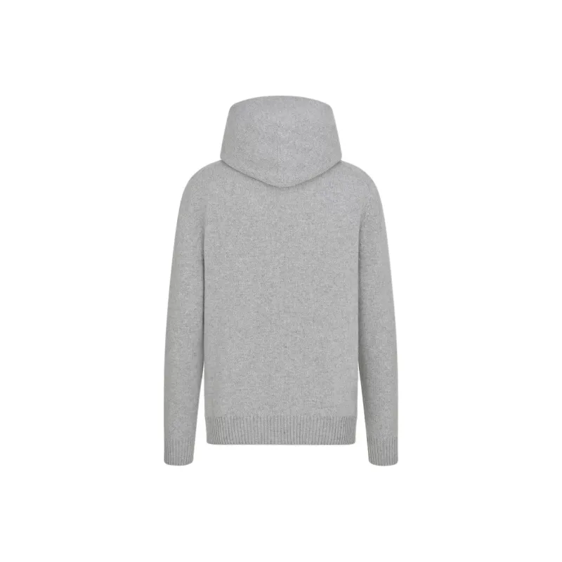 DIOR Homme Logo Patch Long Sleeved Hoodie-1