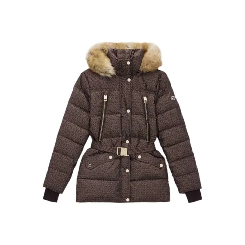 MICHAEL KORS Jacket Womens Dark Green Black