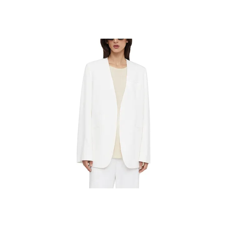 TOTEME Collarless Single-breasted Blazer-0