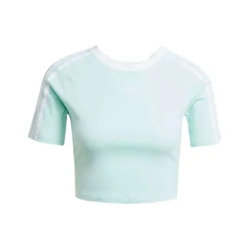 Adidas Originals 3 STRIPES BABY T Shirt Women's Semi Shimmer Aqua Green