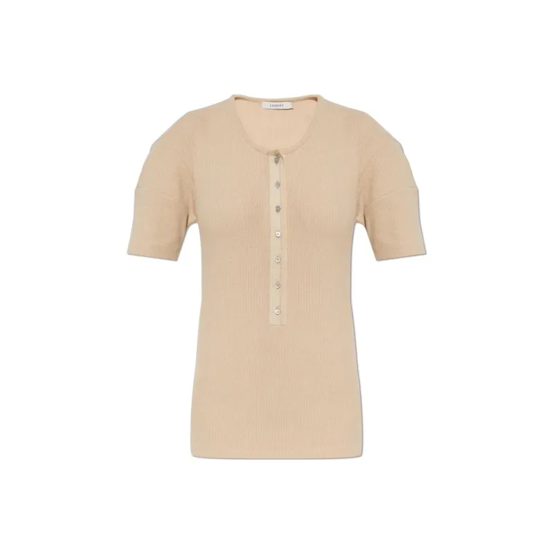 Lemaire Fitted Henley 'Warm Beige'-0