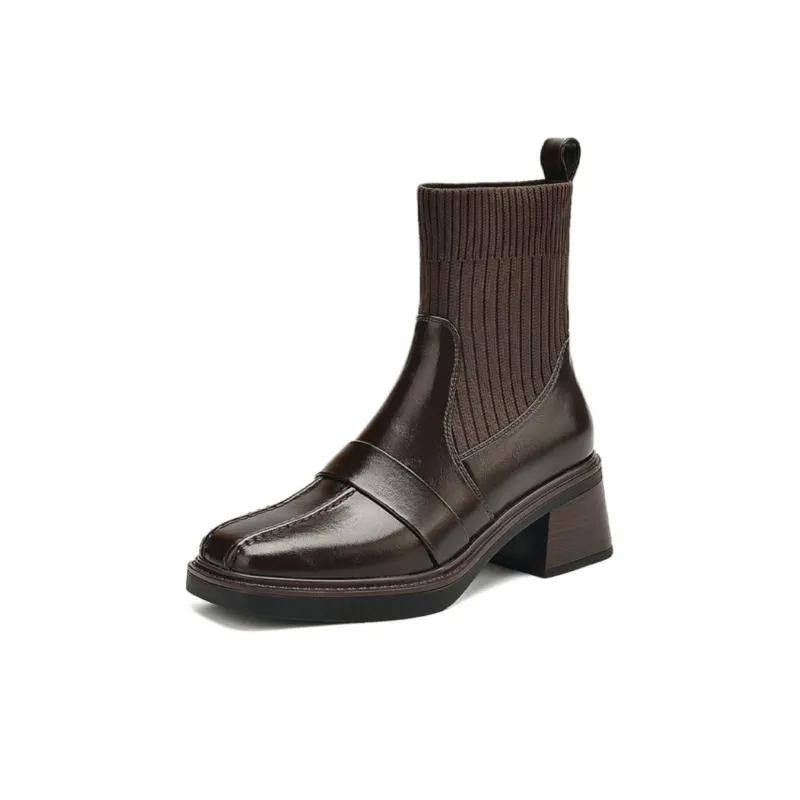 DAPHNE Ankle Boots Women's Black, Brown-4