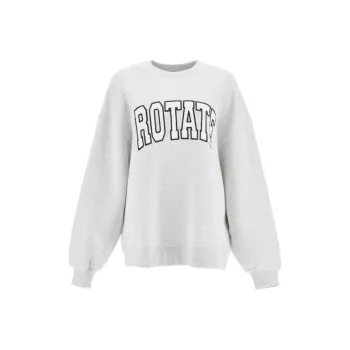Rotate Embroidered logo Crew neck Sweatshirt