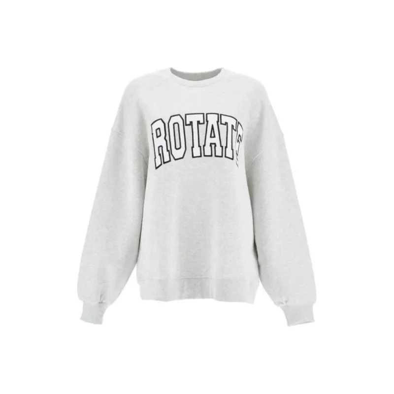Rotate Embroidered logo Crew neck Sweatshirt-0