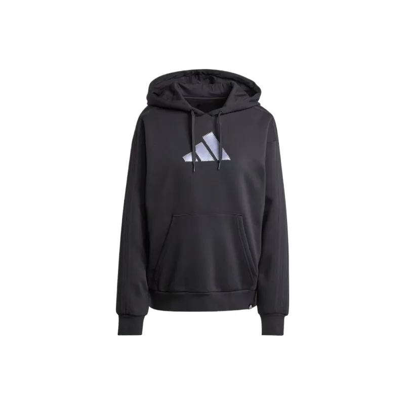 Adidas Free Shipping With AdiClub Holiday Graphic 3 Stripes Oversized Hoodie-0