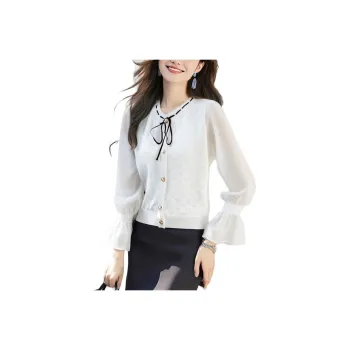 Flowers In Water Shirt Women's White