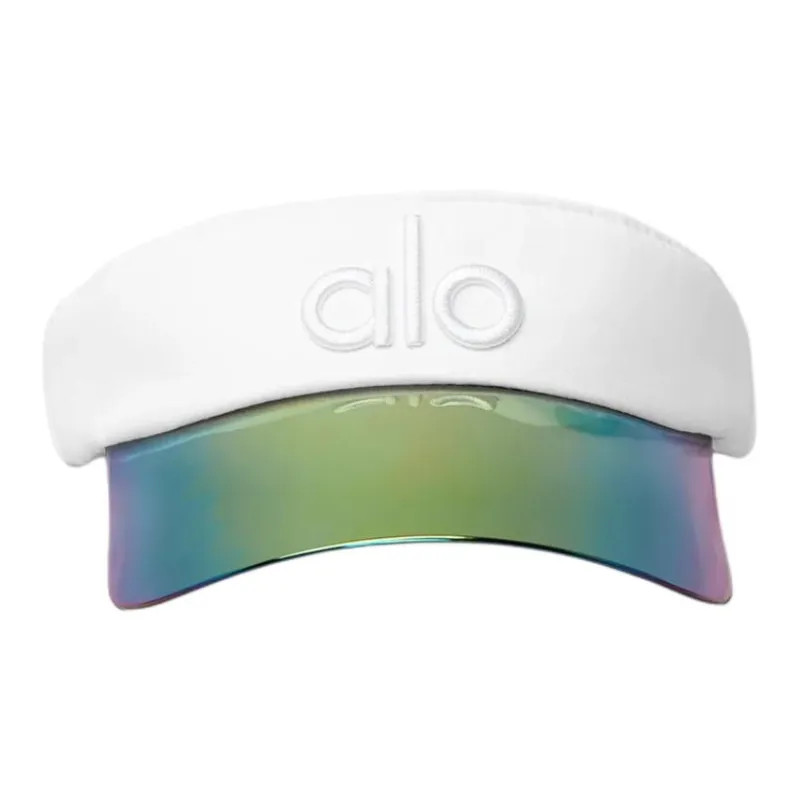 Alo Yoga Polyester Sun Protection Hats Unisex White-1