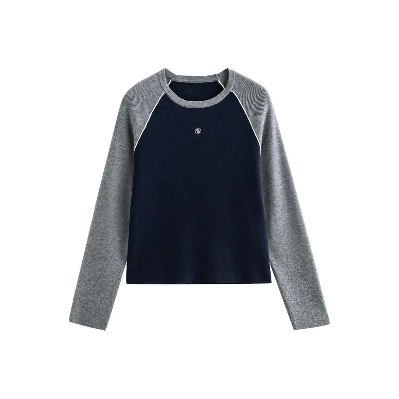 Initial Language Knitwear Women's Navy Blue-0
