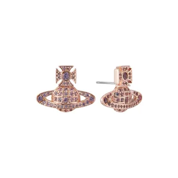 Vivienne Westwood Brass Stud Earrings Women's Pink