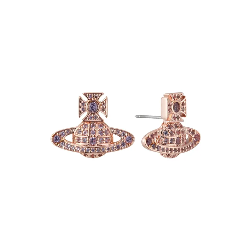Vivienne Westwood Brass Stud Earrings Women's Pink-0