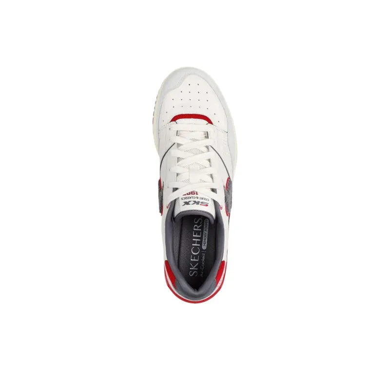 Skechers S 1992 Low Top Casual Shoes Men's White Red-2