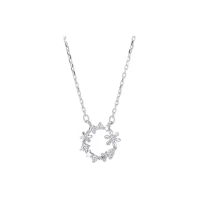 Regalrose 925 Sterling Silver Necklaces Women's Silver-4