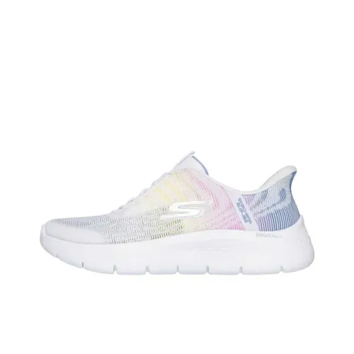 Skechers Go Walk Fle Breathable Low Top Casual Shoes Women's White