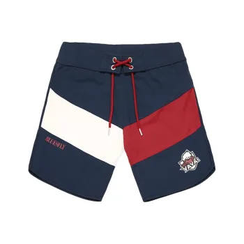 BLUESFLY Sports Shorts Men Royal Blue & Red White